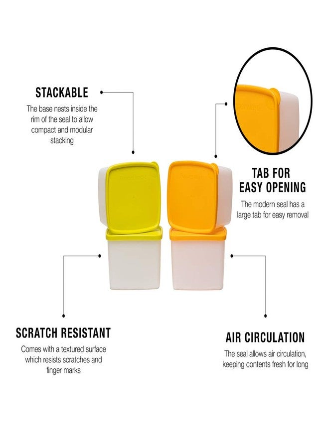 توبروير مجموعة علب بلاستيكية من تابروير كول آند فريش، سعة 800 مل، مجموعة من 4 قطع، متعددة الألوان - Image 5